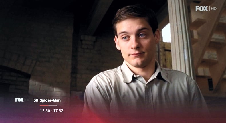 Informační lišta živého vysílání