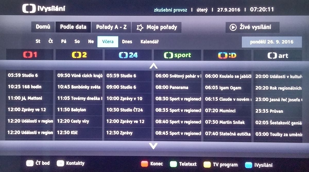 ČT - debata Clinton vs. Trump v HbbTV