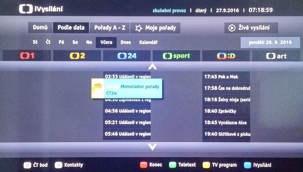 ČT - debata Clinton vs. Trump v HbbTV