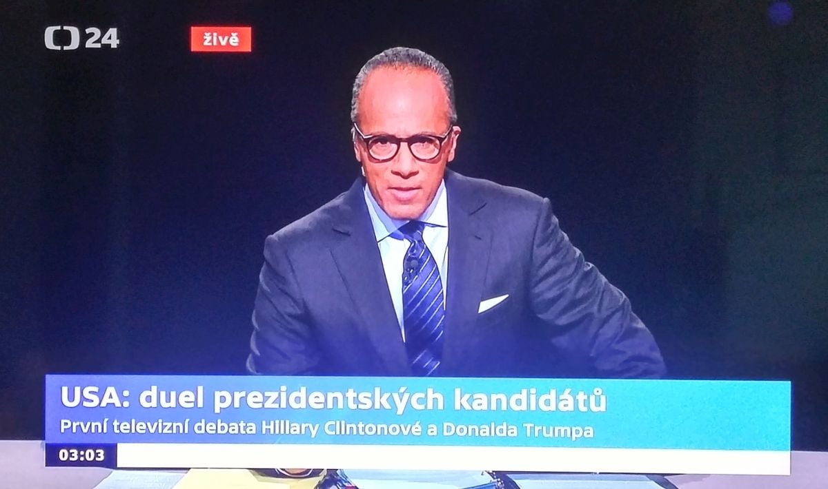 ČT - debata Clinton vs. Trump v HbbTV