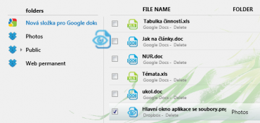 Jednoduché přesouvání souborů