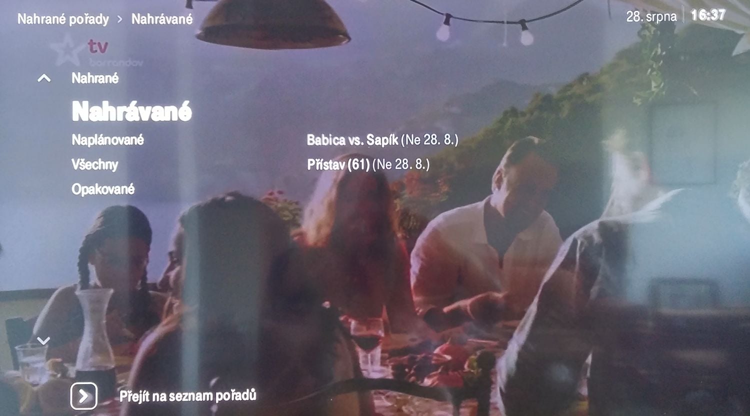 T-Mobile TV - EPG a nahrávání