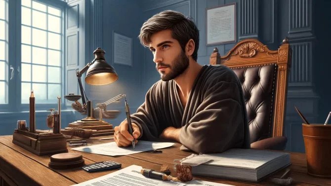 22. 4. 24 / 1x / muž, papírování, zamyšlení