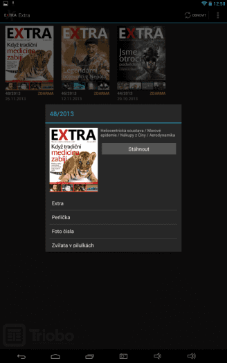 Časopis Extra pro Android