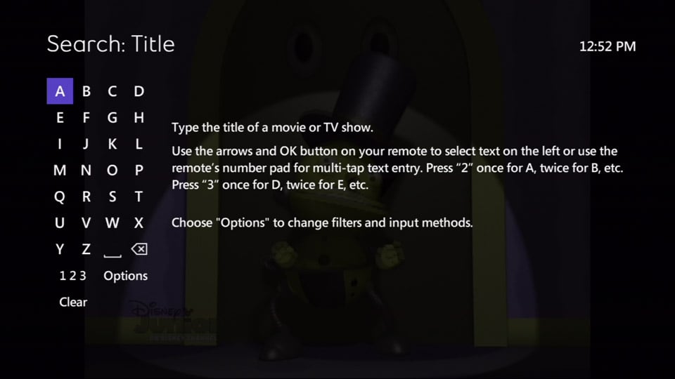 Hlavní menu služby Bell Fibe