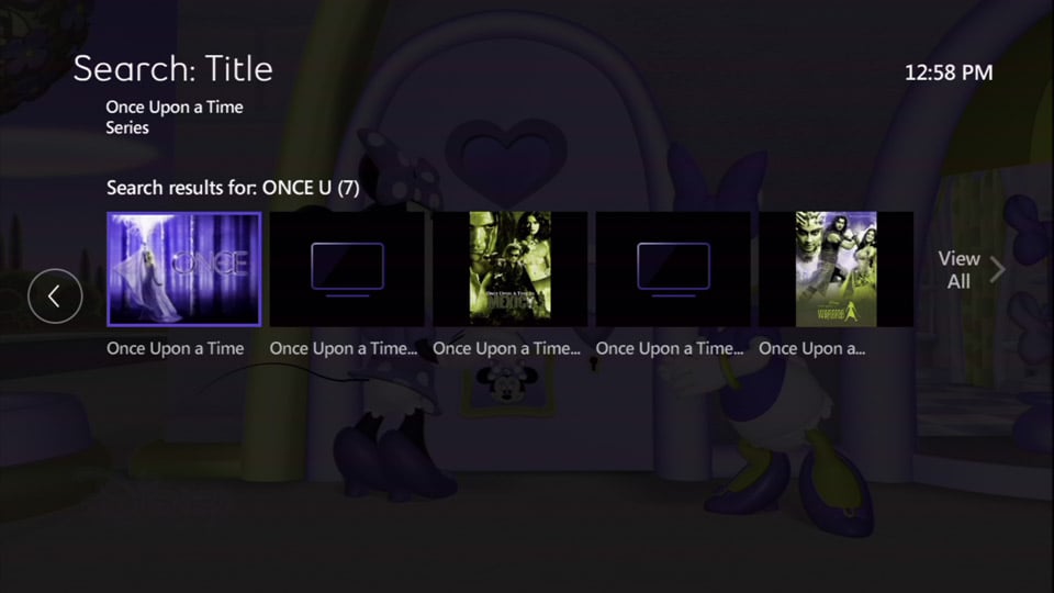 Hlavní menu služby Bell Fibe