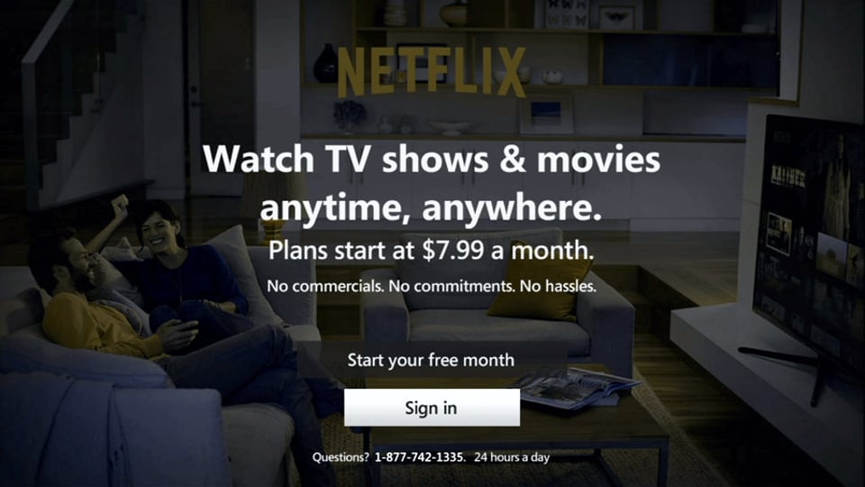 Hlavní menu služby Bell Fibe