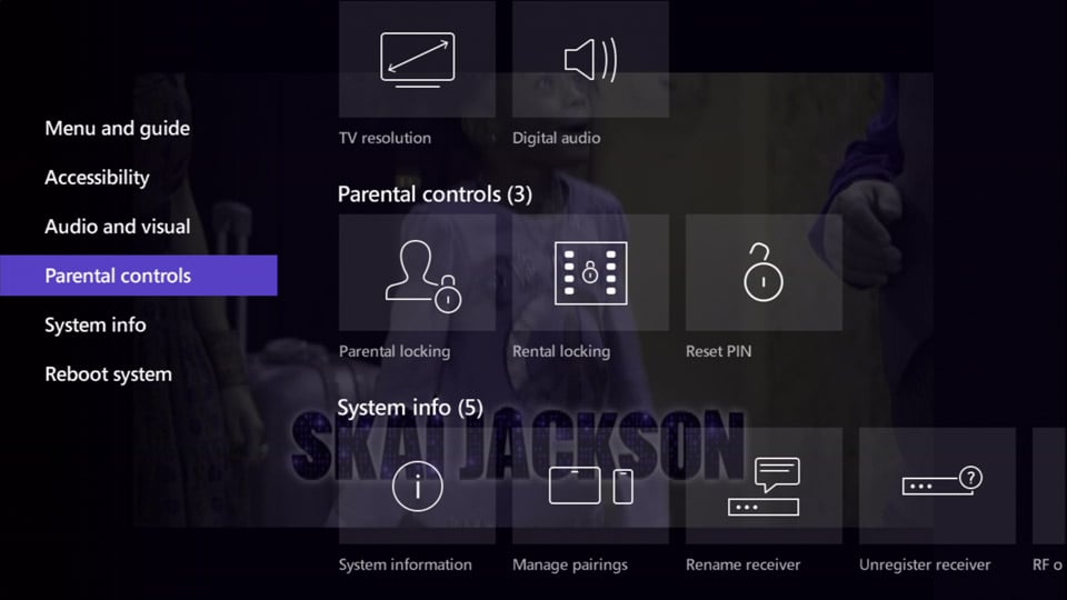 Hlavní menu služby Bell Fibe