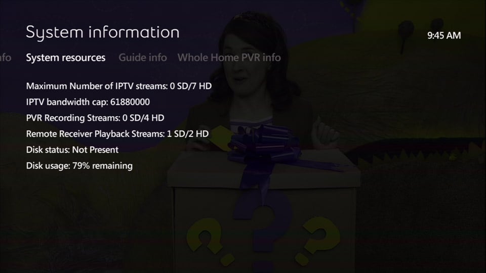 Hlavní menu služby Bell Fibe