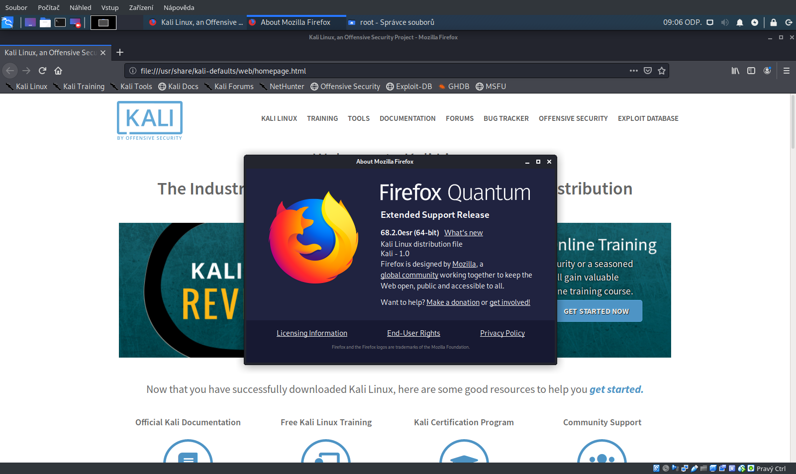 Kali Linux 2019.4 Xfce