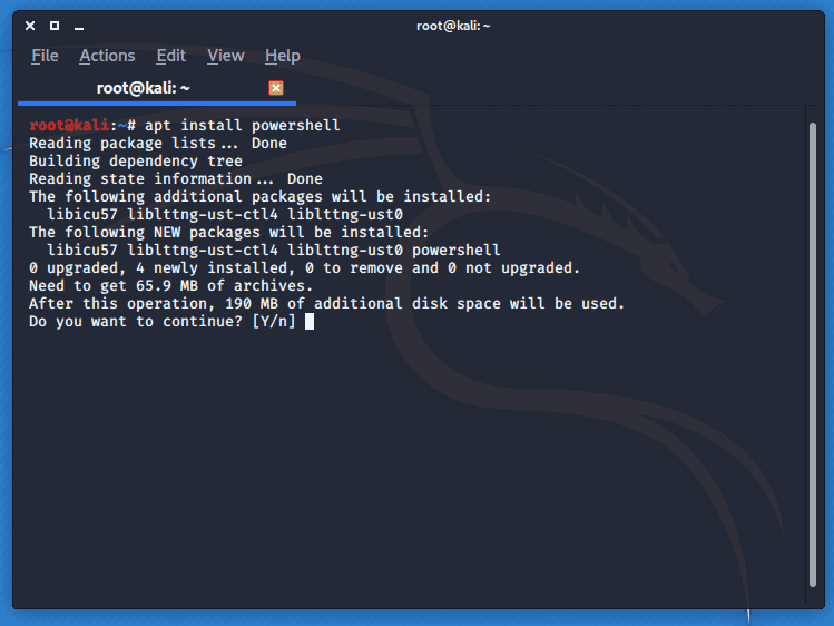 Kali Linux 2019.4 Xfce