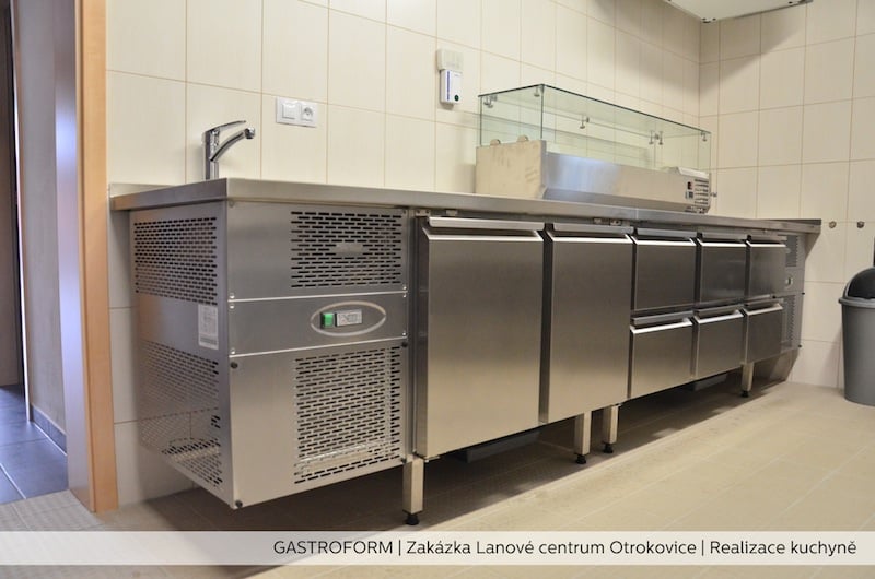 Profesionální kuchyně realizované firmami GASTROFORM a MAVA.