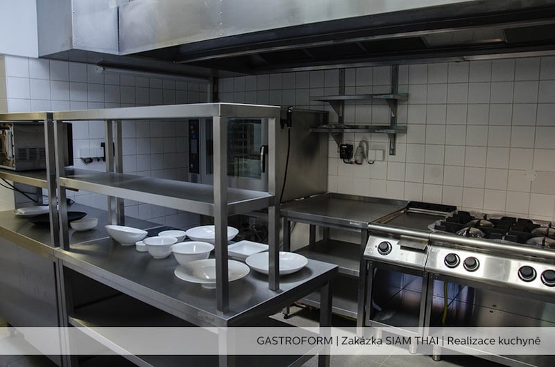 Profesionální kuchyně realizované firmami GASTROFORM a MAVA.