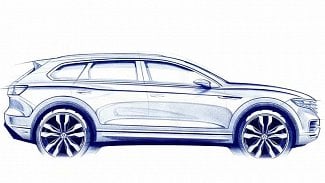 Náhledový obrázek - VW Touareg třetí generace se představí už v březnu. Jako první ho ale uvidí Číňané