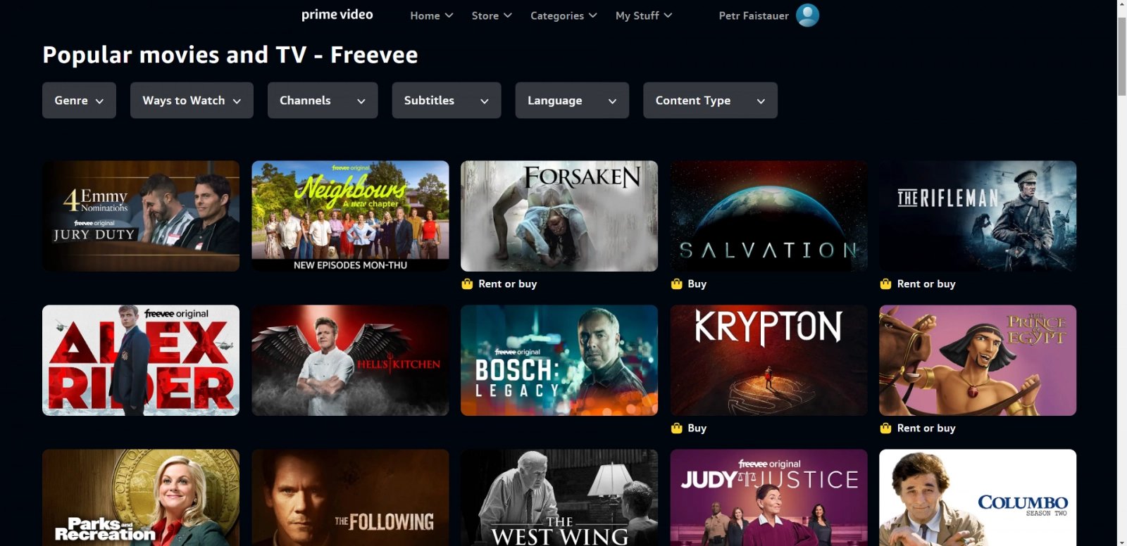 Britská verze Amazon Prime Video