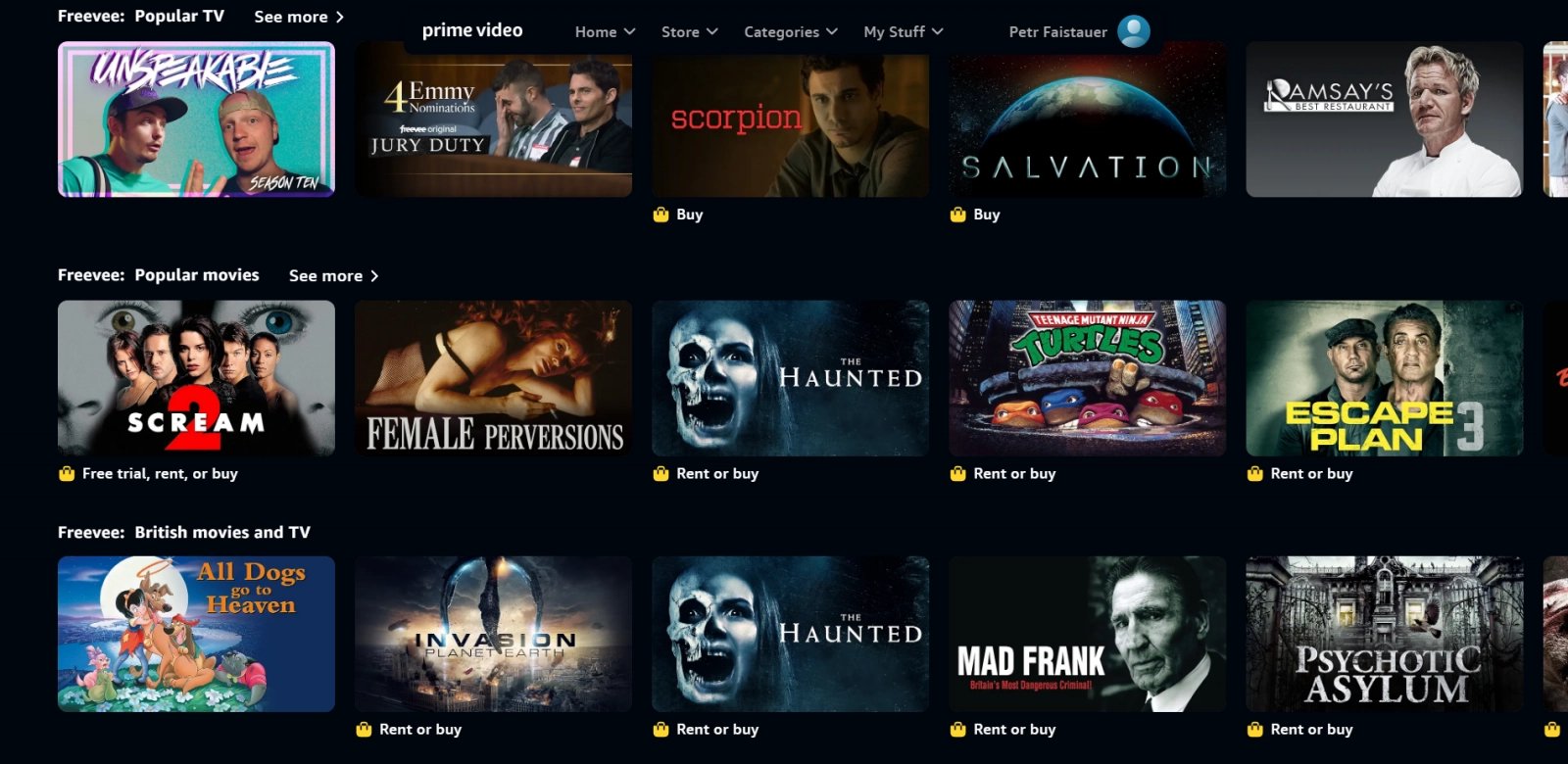 Britská verze Amazon Prime Video