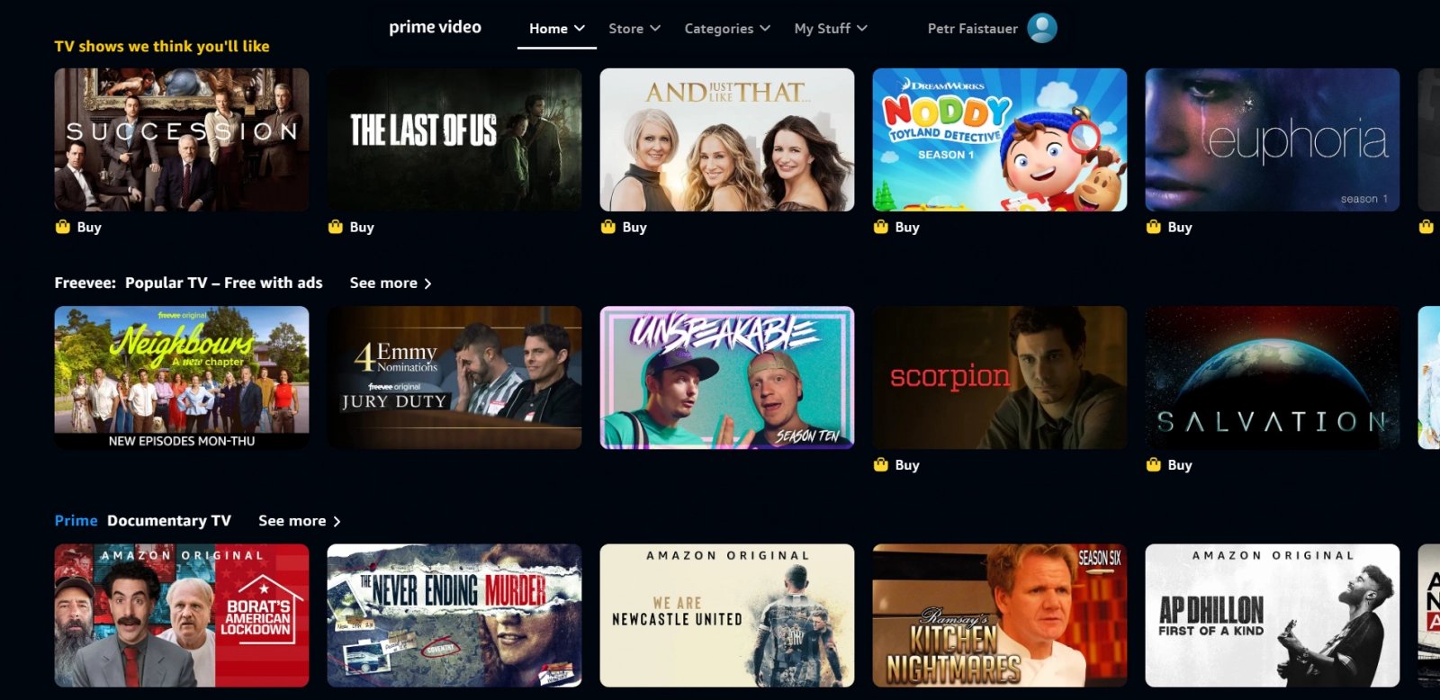 Britská verze Amazon Prime Video