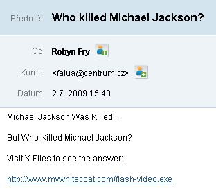 michael jackson spam