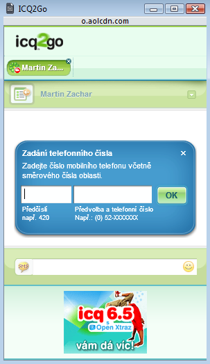 <p>Pomocí ICQ2Go odešlete klidně i SMS zprávu, navíc zdarma</p>