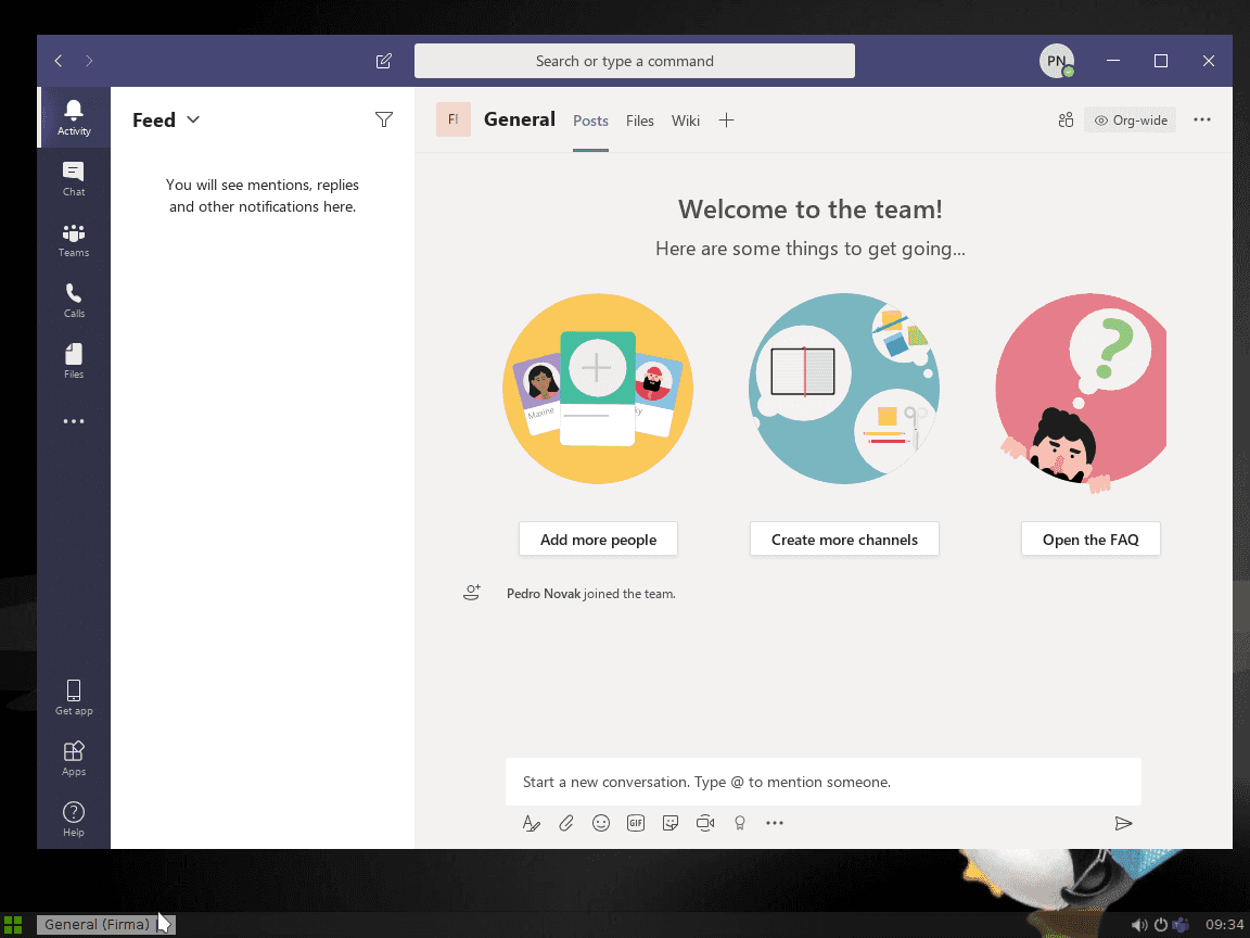 Microsoft Teams pro Linux