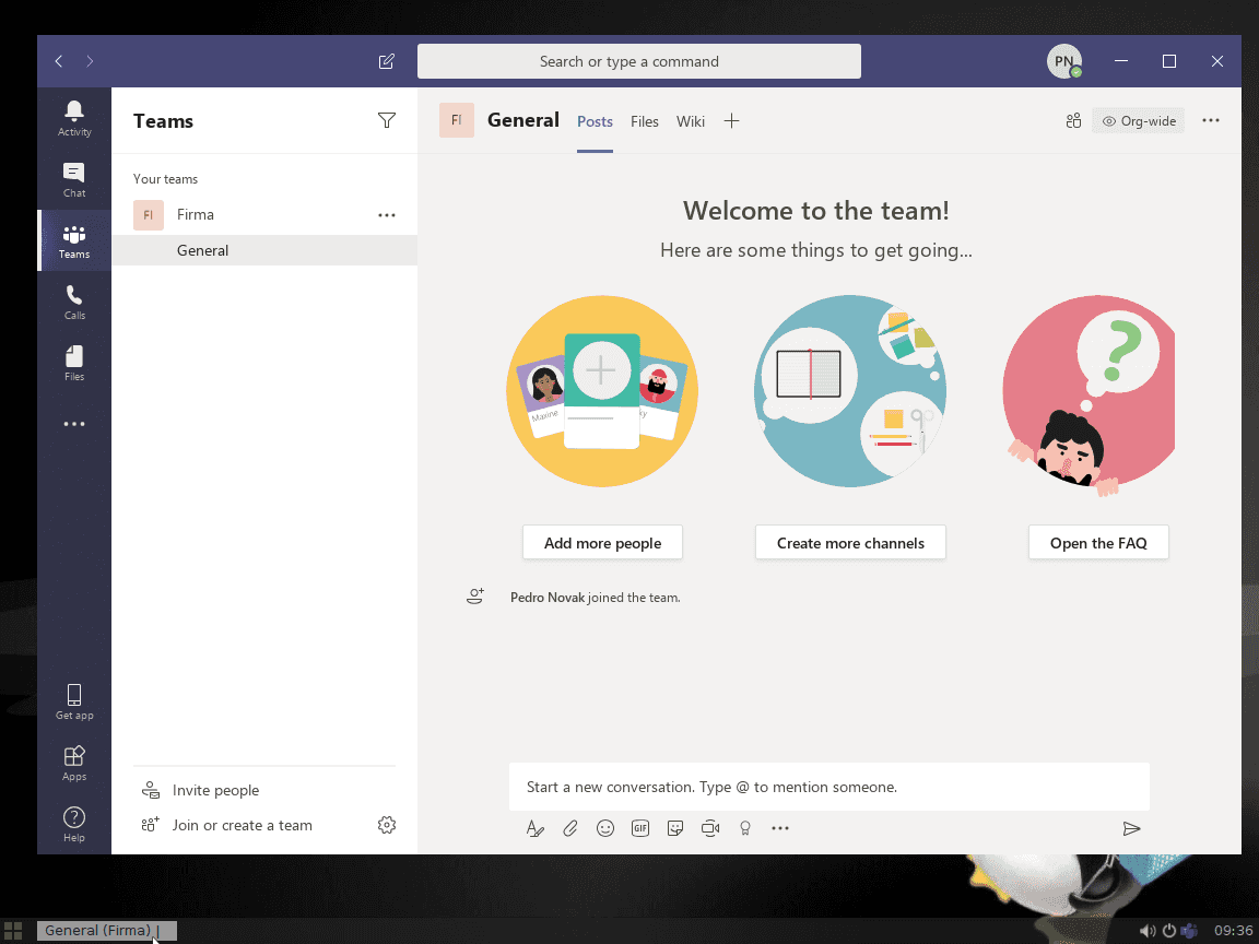 Microsoft Teams pro Linux