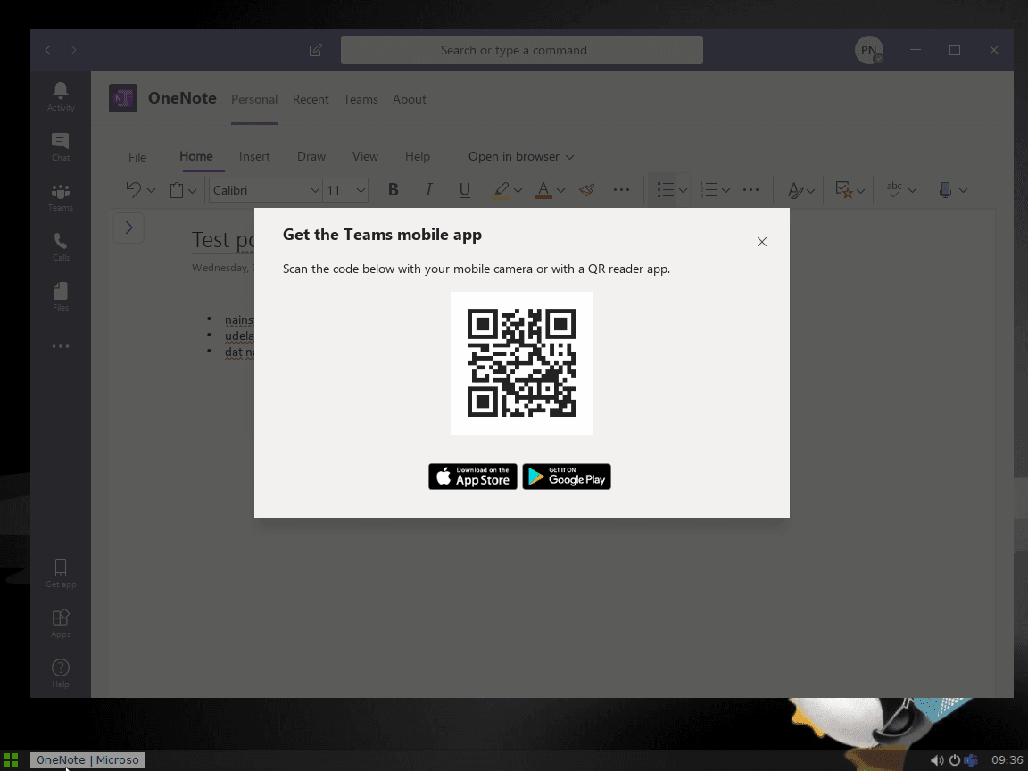 Microsoft Teams pro Linux
