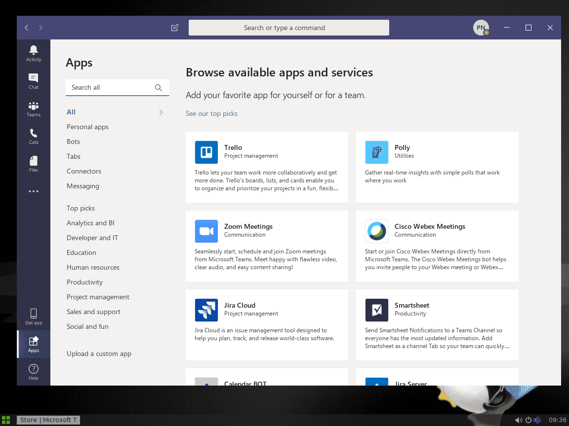 Microsoft Teams pro Linux