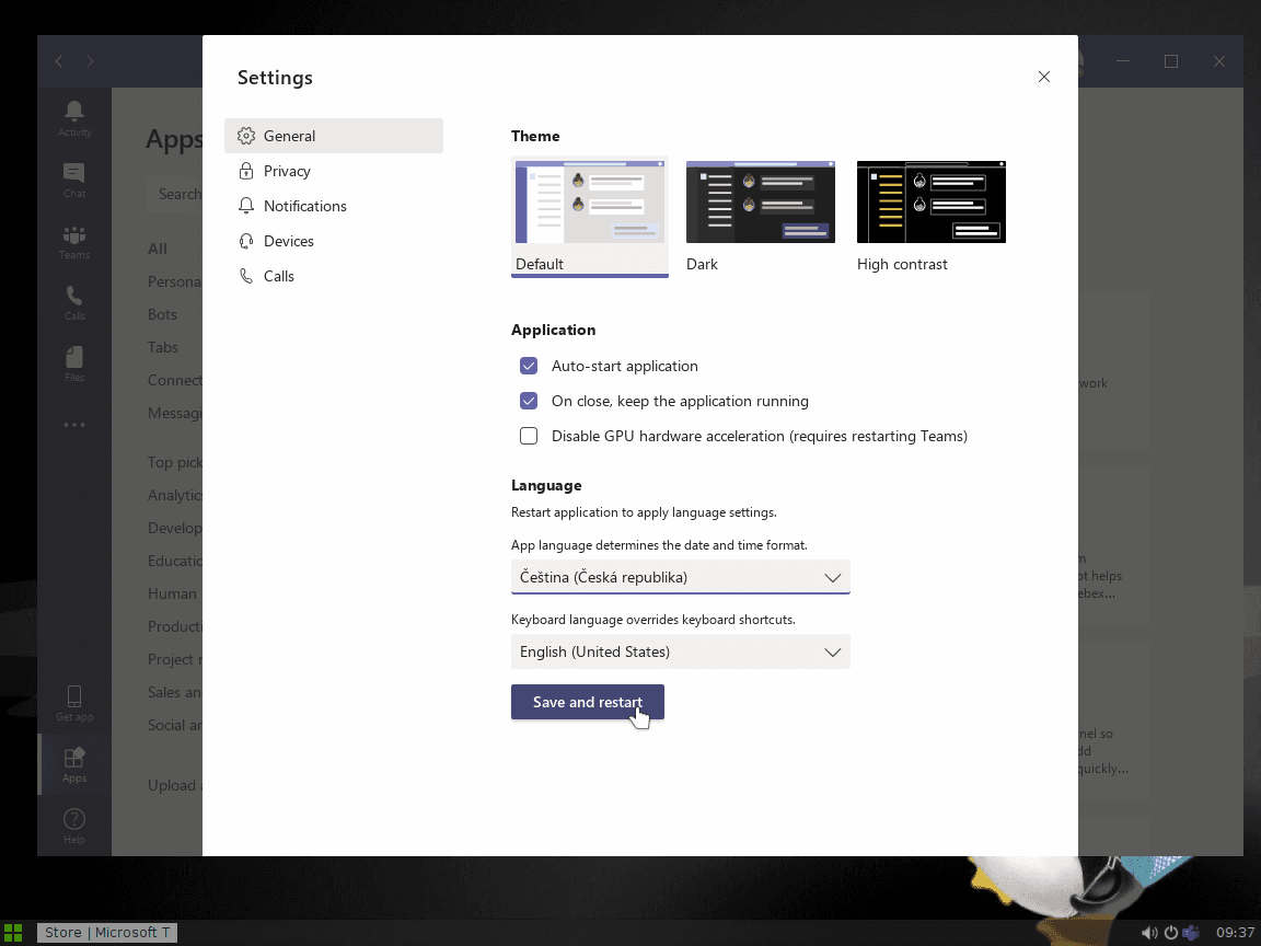 Microsoft Teams pro Linux