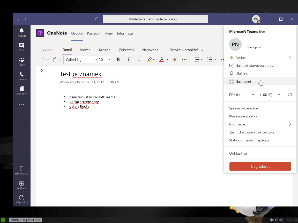 Microsoft Teams pro Linux