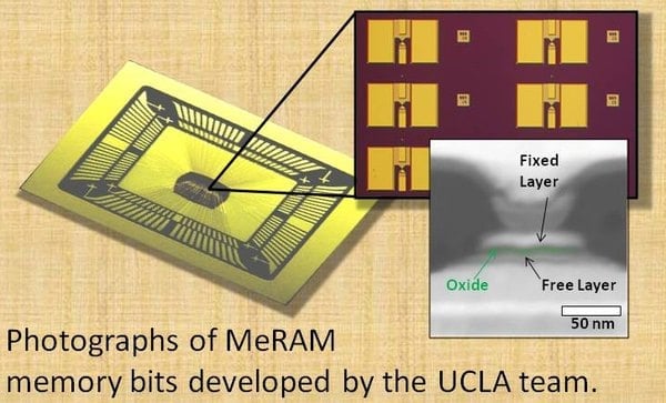Bit v paměti MeRAM (Zdroj: UCLA)