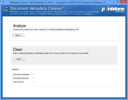 Pomocí Document Metadata Cleaner odstraníte metadata z dokumentů Microsoft Office