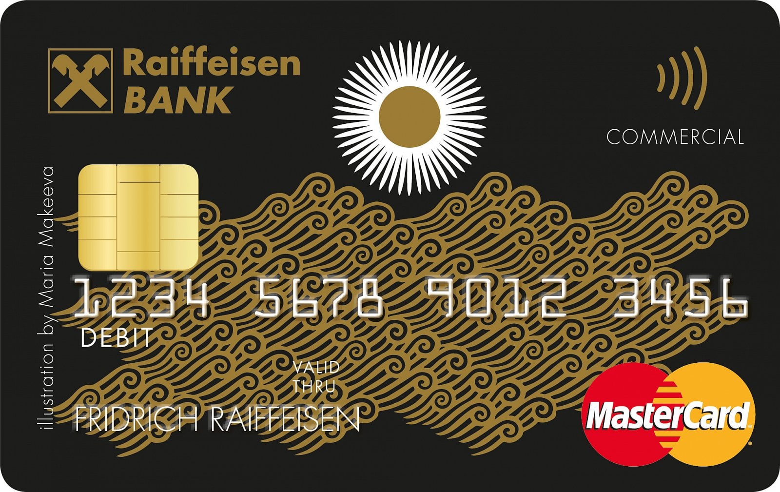 Debetní karta MasterCard od Raiffeisenbank pro firemní zákazníky.