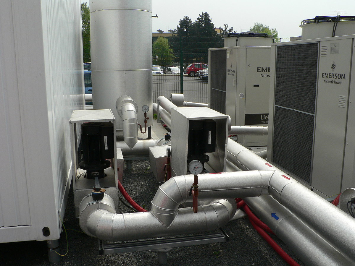 Čerpadla chladícího okruhu.