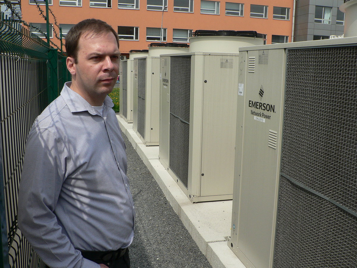 Branislav Jansík před chladiči.