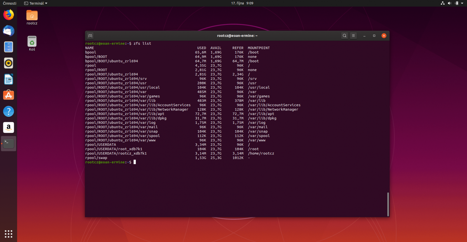 Ubuntu 19.10 Eoan Ermine