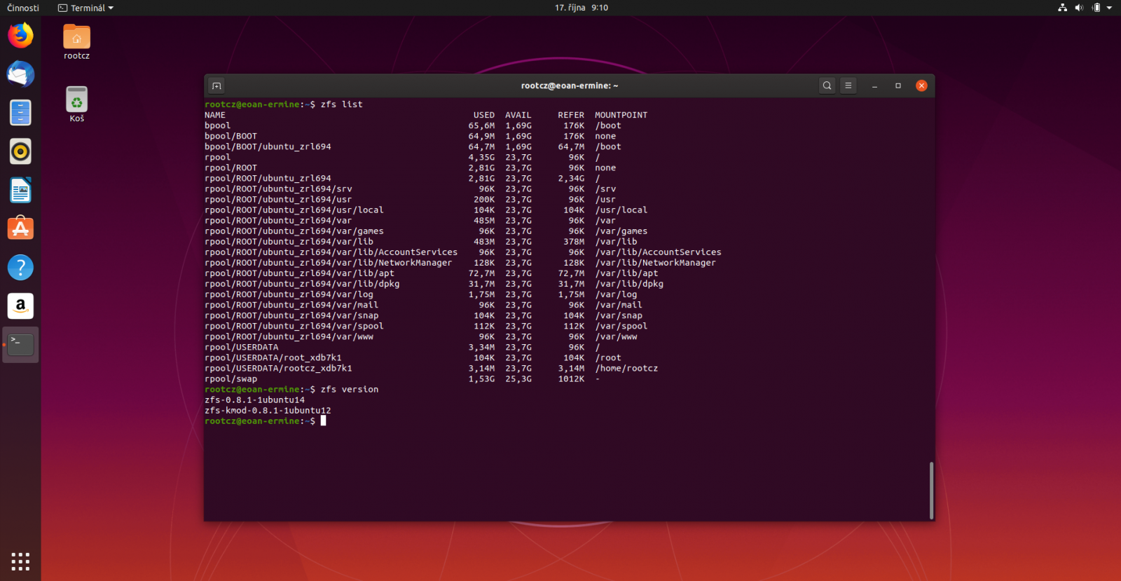 Ubuntu 19.10 Eoan Ermine