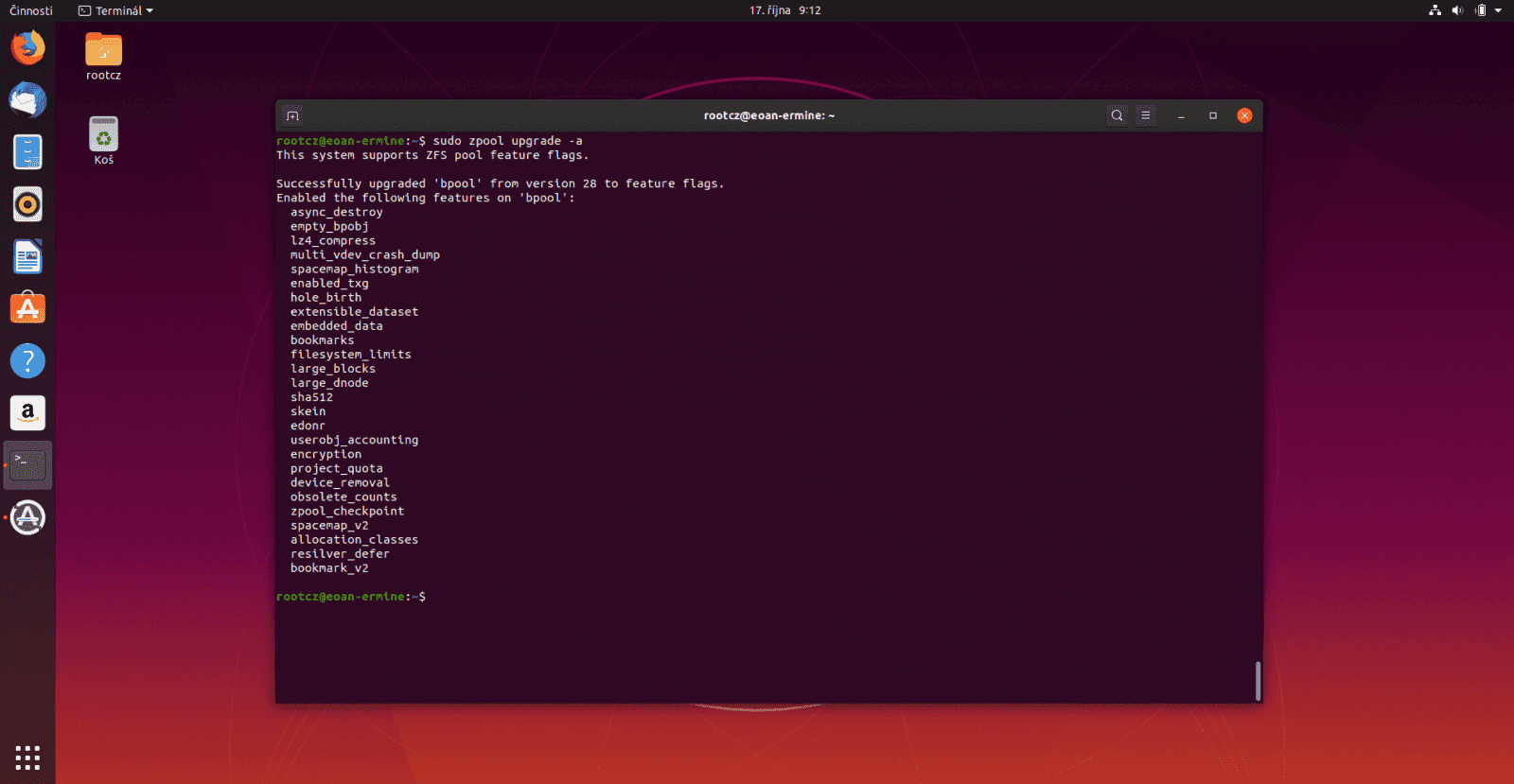 Ubuntu 19.10 Eoan Ermine