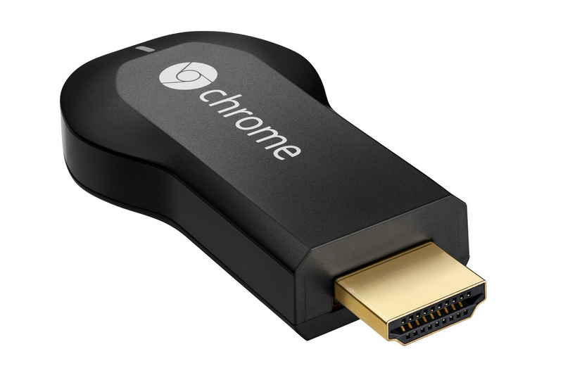 Populární HDMI dongle Chromecast lze využít pro poslech hudby z úložišť Synology prostřednictvím televizoru.