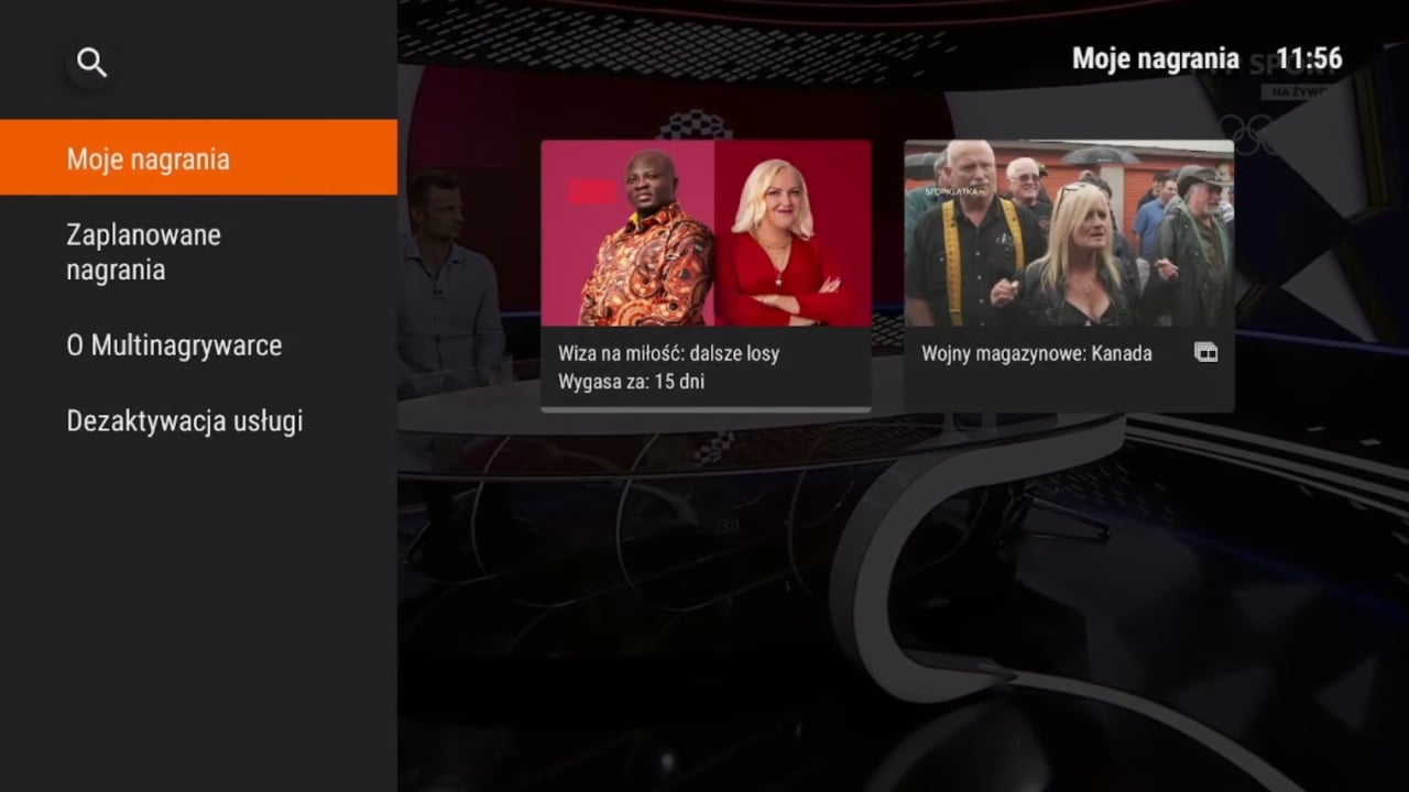 Orange Polsko: uživatelské rozhraní Orange TV