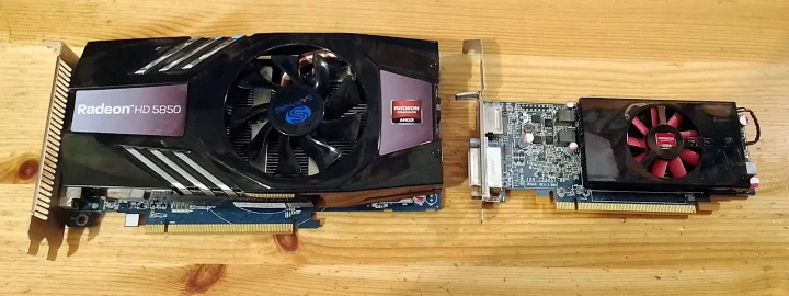 Radeon HD 5850 a Radeon HD 7570