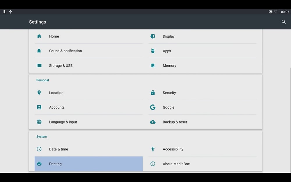 Uživatelské prostředí boxů H 96 Pro a R-Box Pro