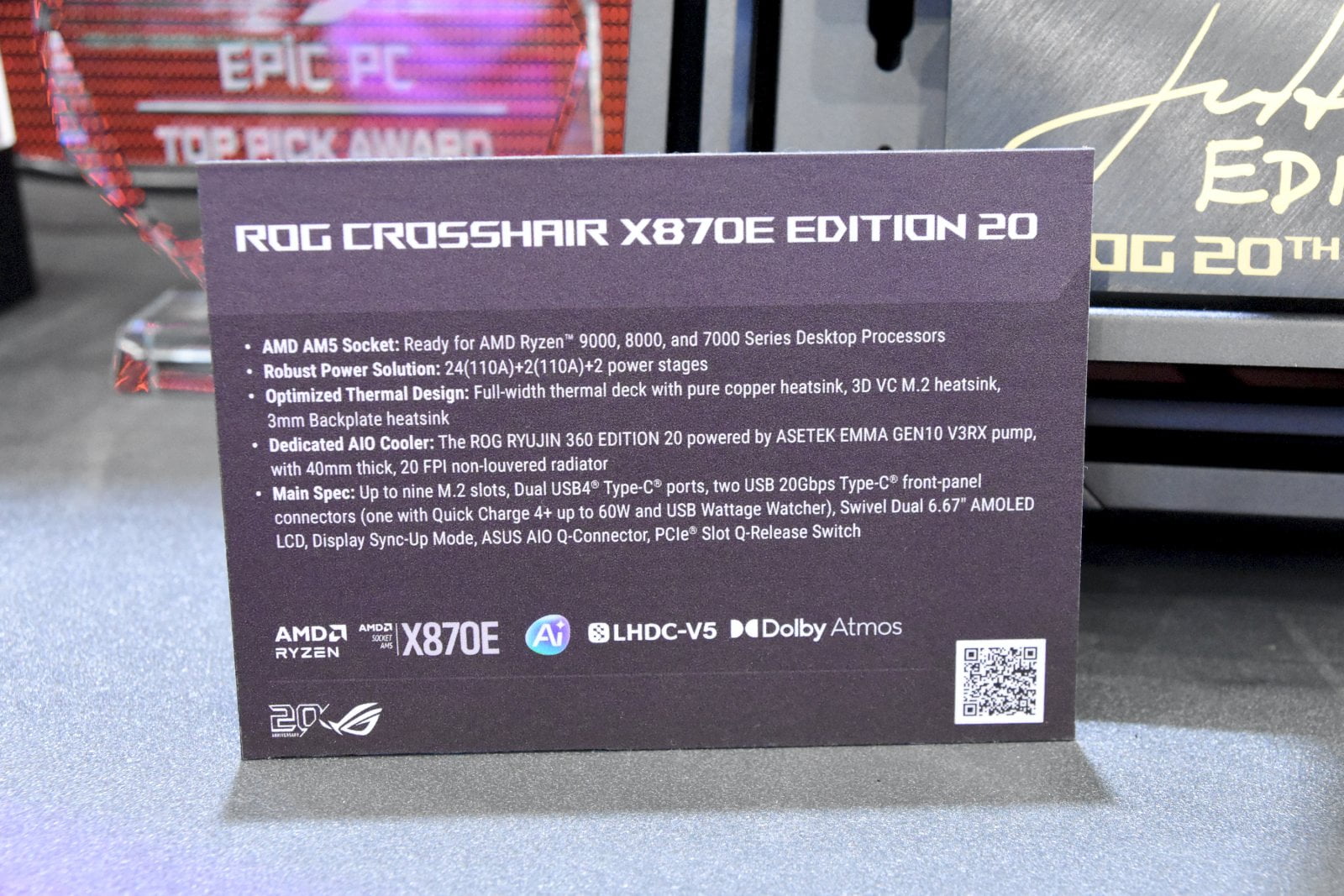 Hardware Asus řady ROG Edition 20 na Computexu 2026