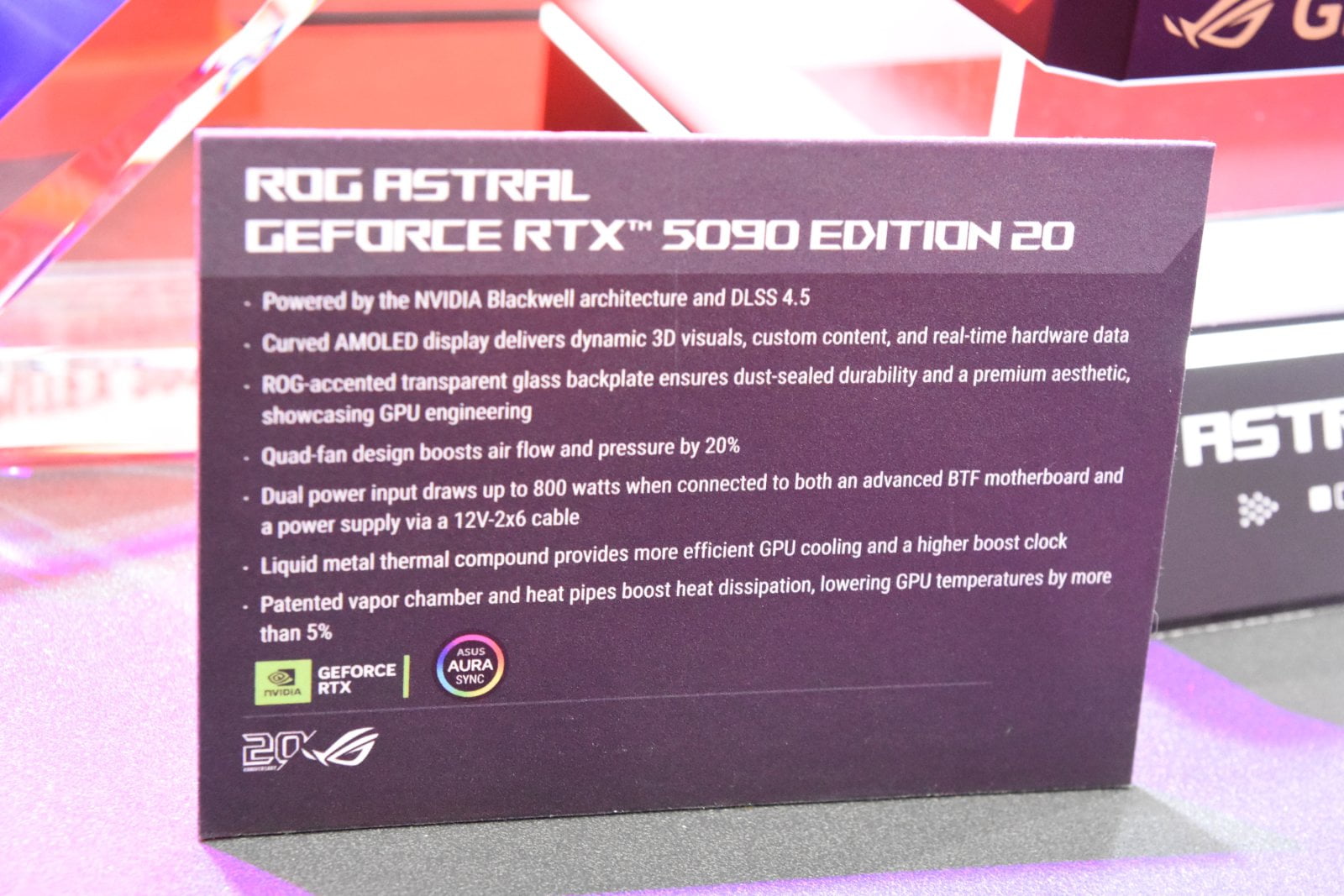 Hardware Asus řady ROG Edition 20 na Computexu 2026