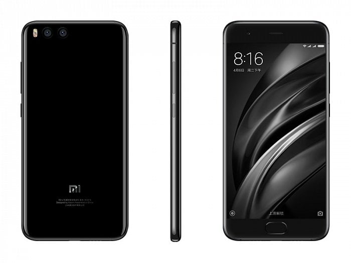 Xiaomi Mi 6 v černé barvě