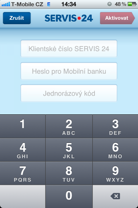Servis 24 Mobilní banka