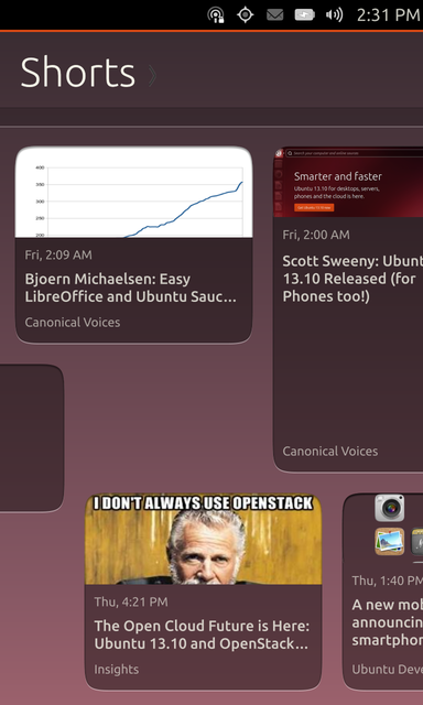 Ubuntu Touch - aplikace
