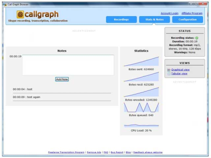 CallGraph Recorder zaznamená váš hovor skrz Skype