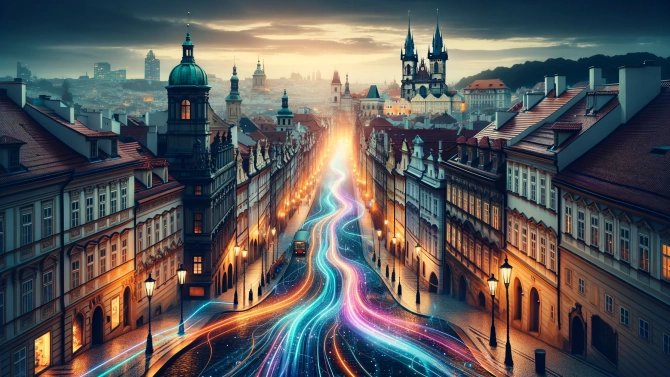 Data, Praha, ilustrace