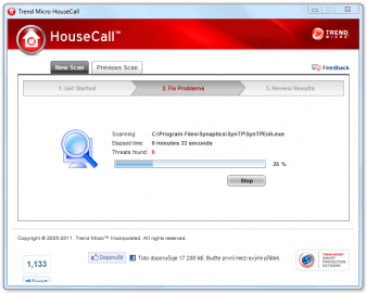 HouseCall - ochrana před škodlivým softwarem