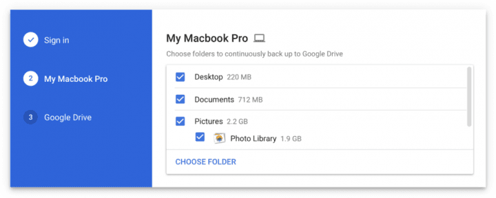 Google Backup and Sync